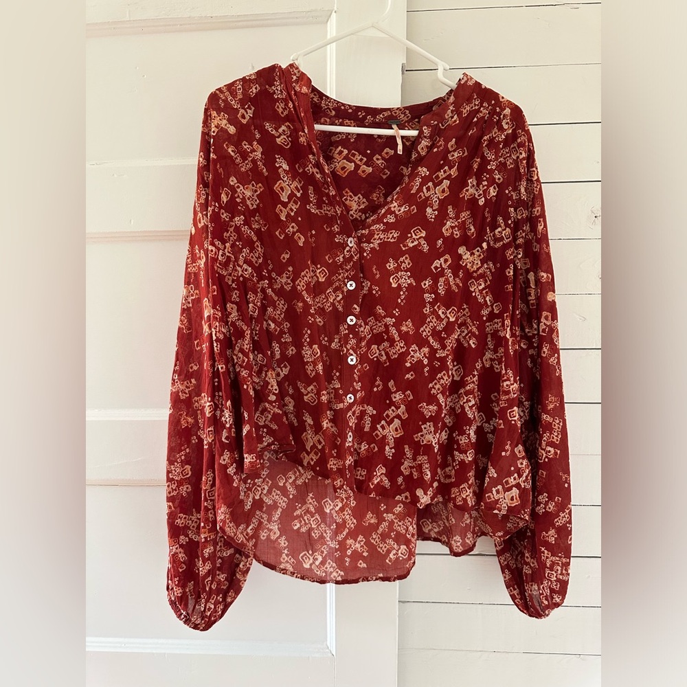Free People Blouse SZ XS